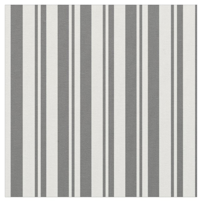 Dim Gray und Minze Creme farbige Linien Stoff (Nahaufnahme)