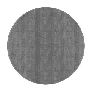 Dim Grey Round Glass Cutting Board Schneidebrett
