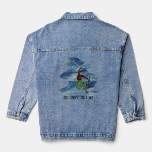 Dim-Jacke Skifahren Jeansjacke