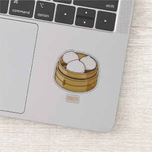 Dim sum Cartoon Illustration Aufkleber
