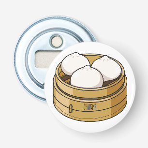 Dim sum Cartoon Illustration Flaschenöffner