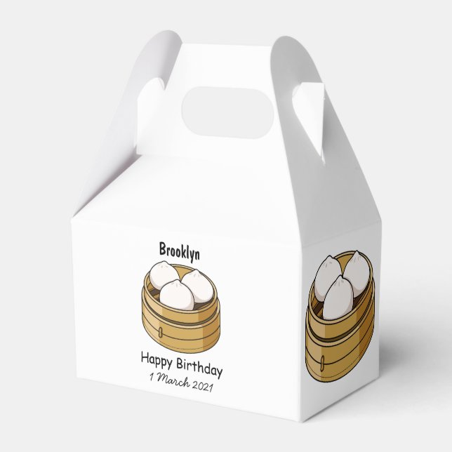 Dim sum Cartoon Illustration Geschenkschachtel (Vorderseite)