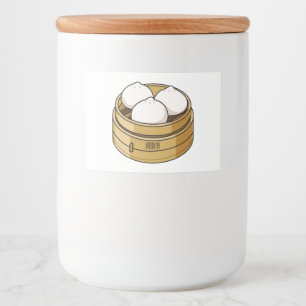 Dim sum Cartoon Illustration Lebensmitteletikett