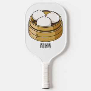 Dim sum Cartoon Illustration Pickleball Schläger