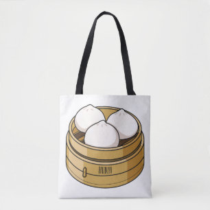 Dim sum Cartoon Illustration Tasche