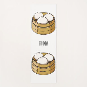 Dim sum Cartoon Illustration Yogamatte
