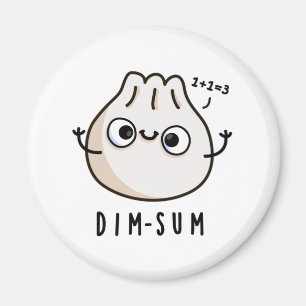 Dim-sum Funny Dimsum Math Pun Magnet