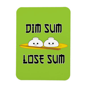 Dim Sum Lose Sum Magnet