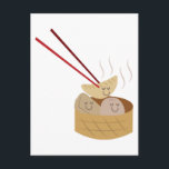 Dim Sum Postkarte<br><div class="desc">Happy Chinesisch Neues Jahr mit diesem düsteren Sum-Design für Ihr nächstes Projekt.</div>