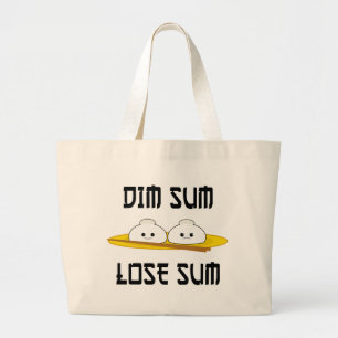 Dim Sum verlieren Summe Jumbo Stoffbeutel