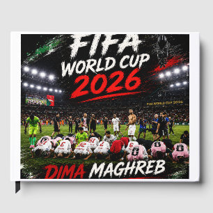 Dima Maghreb 2026 Marokko Fußball Fan Poster Gästebuch
