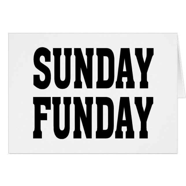 Dimanche Funday (Devant horizontal)