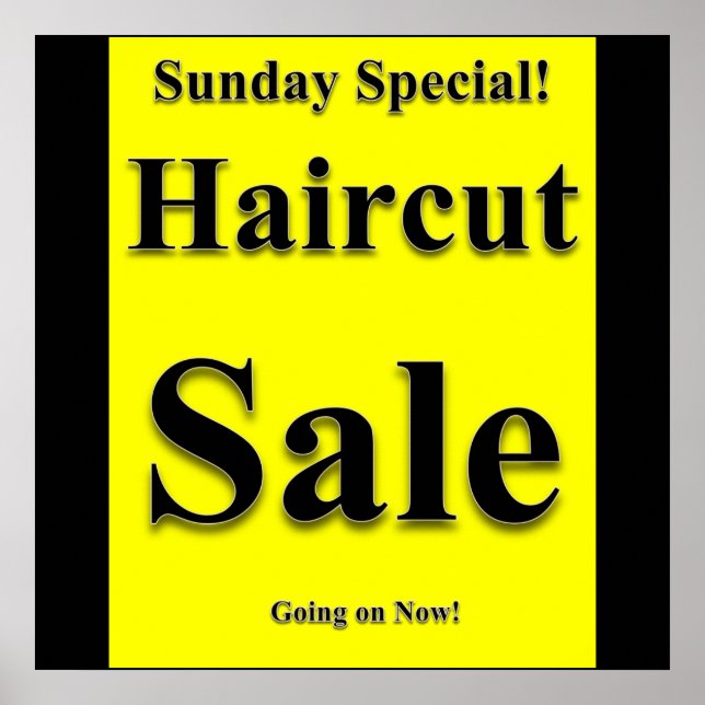 Dimanche Haircut Vente Poster Matte (Devant)