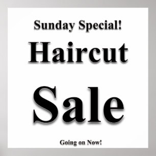 Dimanche Haircut Vente Poster Matte