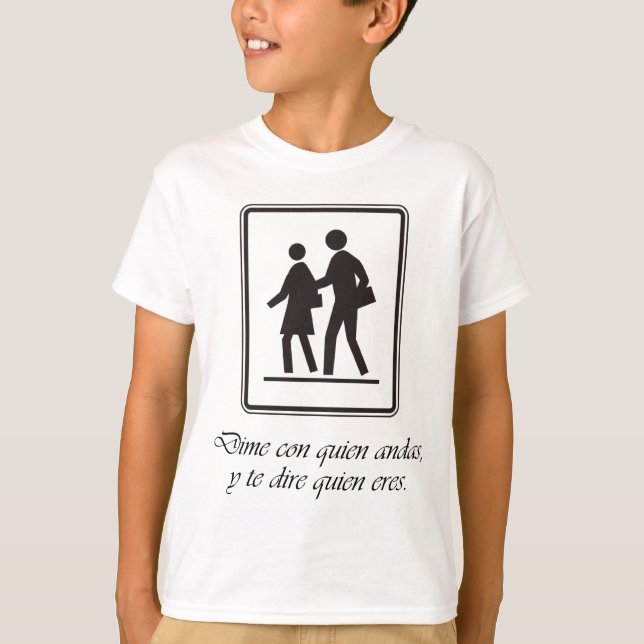 Dime con quien und T-Shirt (Vorderseite)