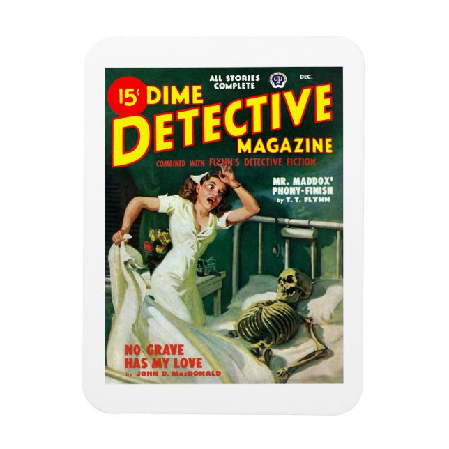 Dime Detective Magazine (Dezember 1948) Magnet (Vertikal)