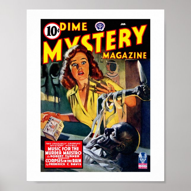 Dime Mystery Magazine (Jan. 1943) Poster (Vorne)