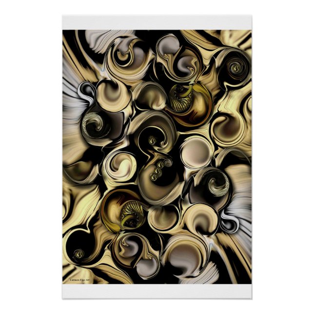 "Dimension Vs Form" Glossy Poster (Vorderseite)