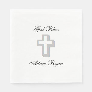 "Dimensional Cross" Papier Napkins Serviette
