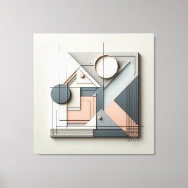 Dimensional Geometric Balance Leinwanddruck