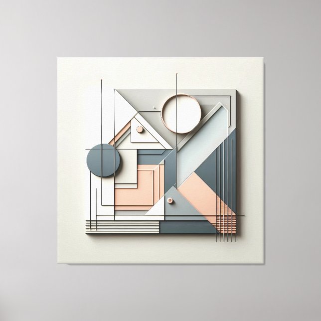 Dimensional Geometric Balance Leinwanddruck (Vorderseite)