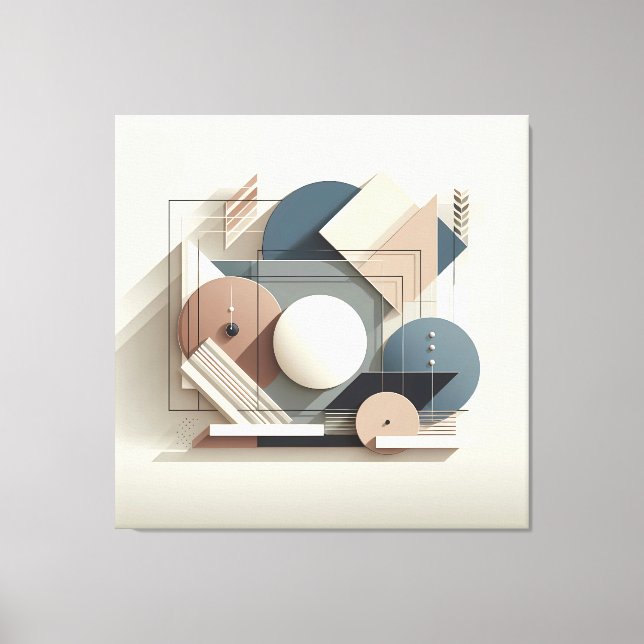 Dimensional Harmony Blocks Leinwanddruck (Vorderseite)