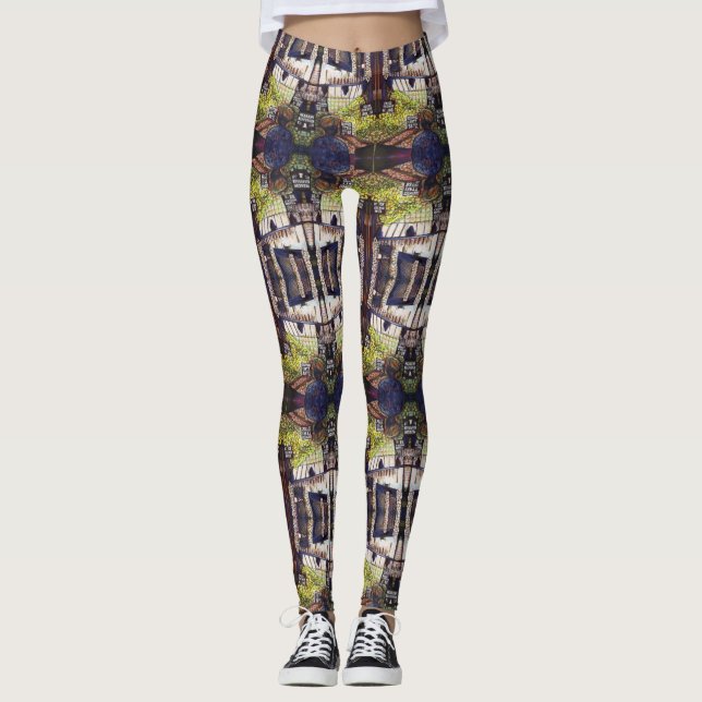 Dimensionen der Neugier Leggings (Vorderseite)