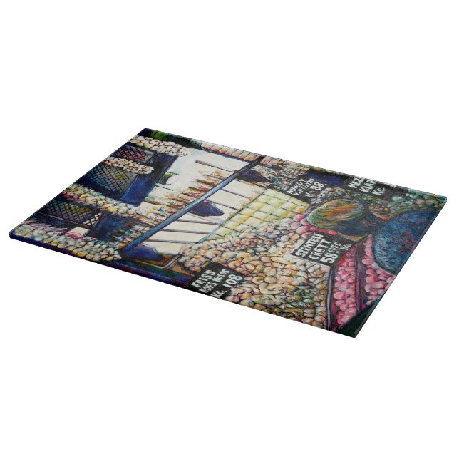 Dimensionen der Neugier Schneidebrett (Ecke)