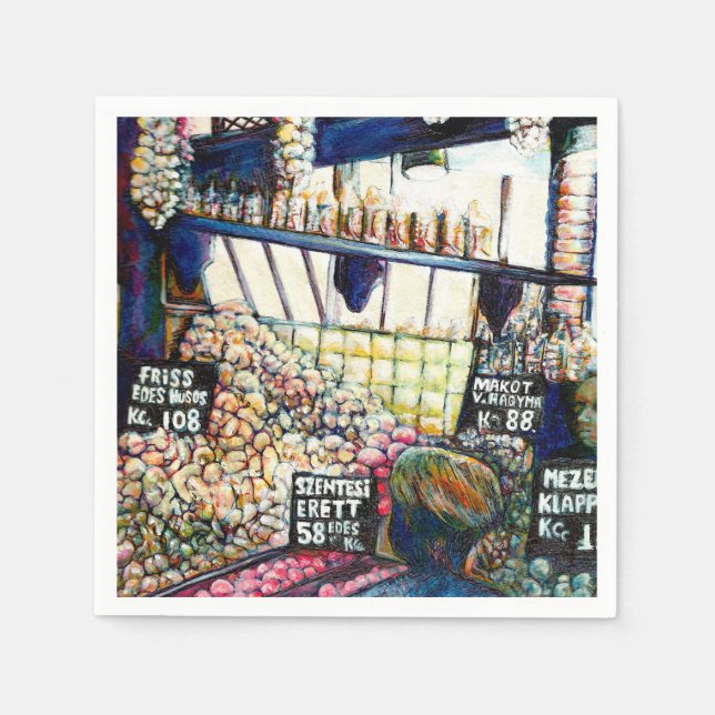 Dimensionen der Neugier Serviette (Vorderseite)