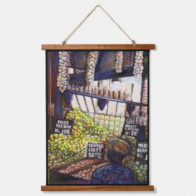 Dimensionen der Neugier Wandteppich Mit Holzrahmen (Vorderseite)