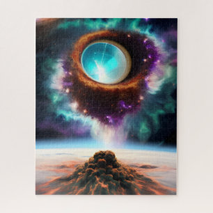 Dimensionen des Portals zu einem anderen dunklen U
