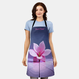 Dimensionen Gladioli: Rosa und Lila Meisterwerk Schürze