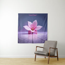 Dimensionen Gladioli: Rosa und Lila Meisterwerk Wandteppich