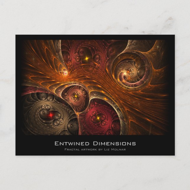 Dimensions enchevêtrées Carte Artiste Fractée (Devant)