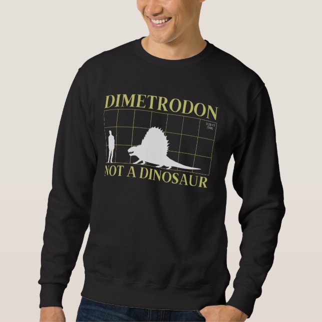Dimetrodon nicht ein Dinosaurier prähistorisches R Sweatshirt (Vorderseite)