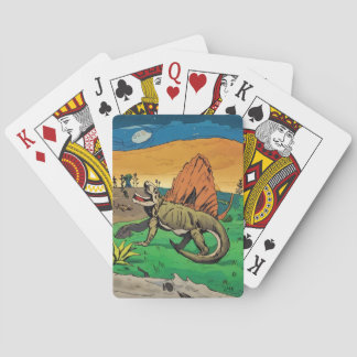Dimetrodon-Zeitreise-Spielkarten Spielkarten