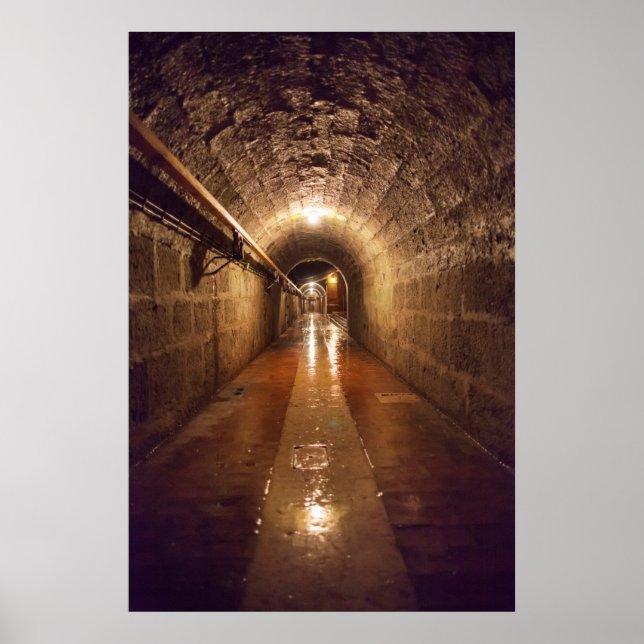 Dimly Lit Salzbergtunnel Poster (Vorne)