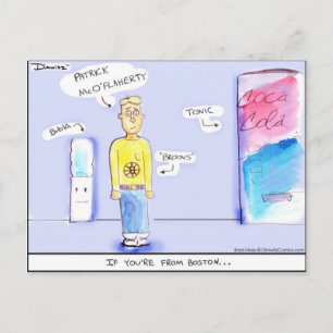 Dimwitz Comics "If You are from Boston" Carte post
