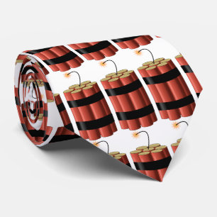 Dinamite Boom oder explosives Muster Krawatte