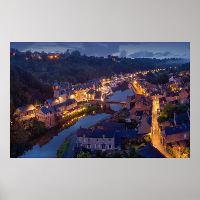 Dinan, Bretagne, Frankreich Poster (Vorne)