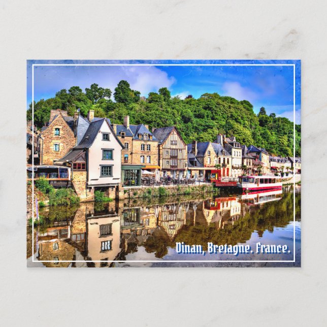 Dinan, Cotes-d'Armor, Bretagne. Frankreich. Postka Postkarte (Vorderseite)