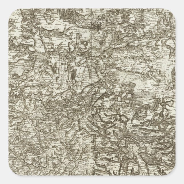 Dinan Quadratischer Aufkleber (Vorderseite)