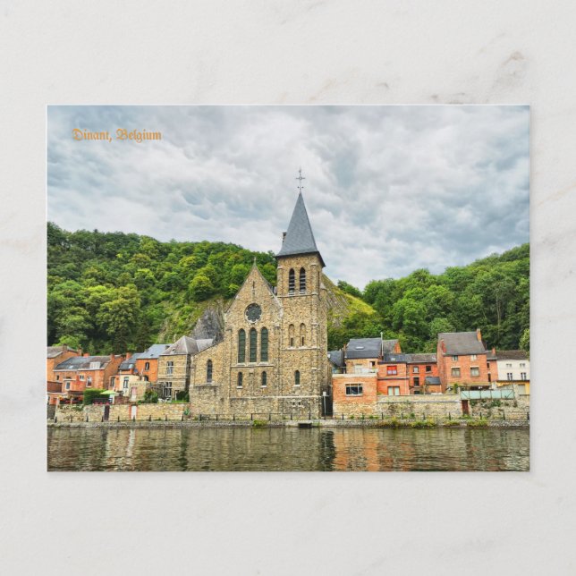Dinant aus der Maas Postkarte (Vorderseite)