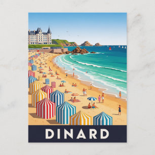 Dinard France Beach Postkarte