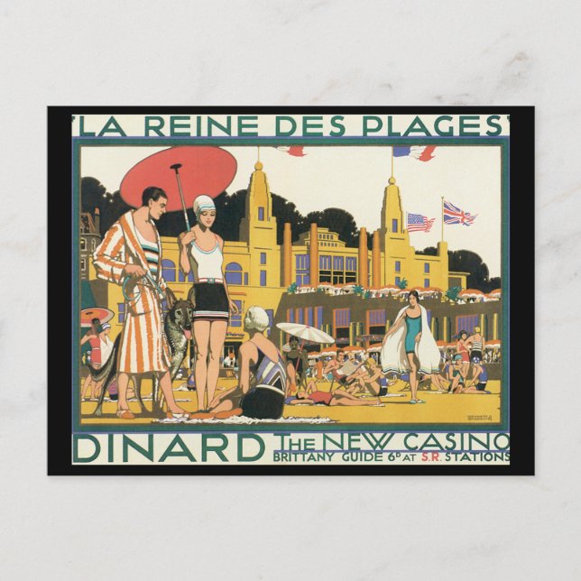 Dinard New Casino_Vintage Postkarte (Vorderseite)
