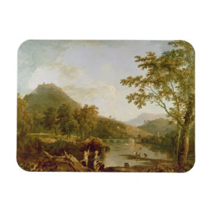 Dinas-Kleie von Llangollen, 1770-71 (Öl auf Magnet