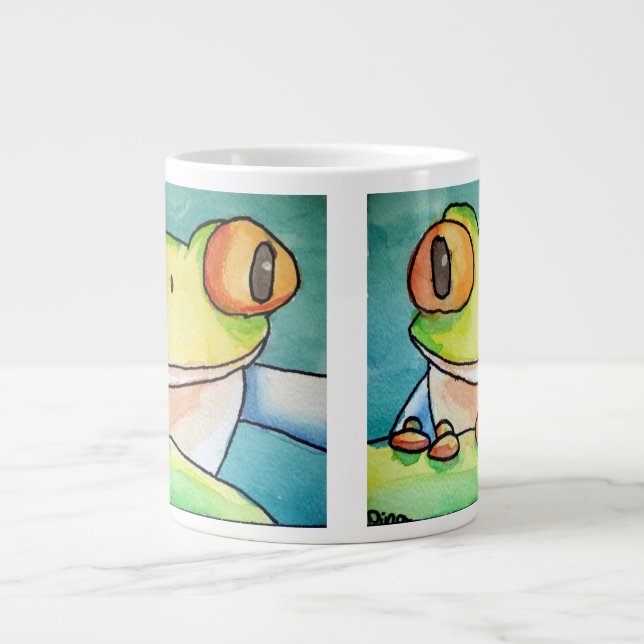 Dina's Tree Frog (Doppelbild) Jumbo-Tasse (Vorderseite)