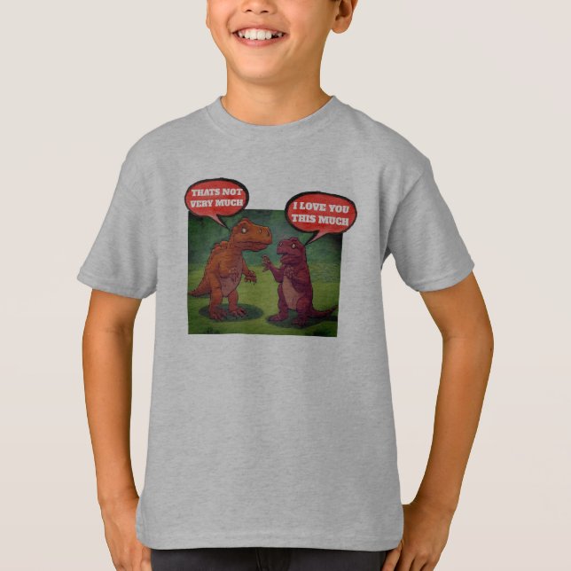 dinasaurs t-rex vous aiment ce t-shirt très drôle (Devant)