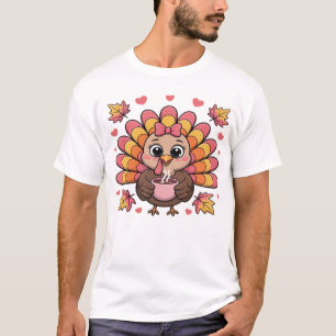 dinde de thanksgiving kawaii rose T-Shirt Classiqu