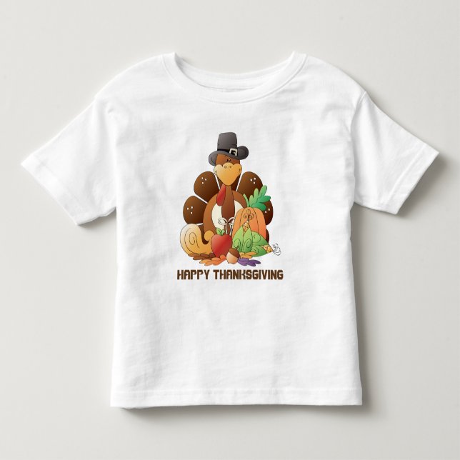 Dinde de Thanksgiving T-shirt de vacances pour tou (Devant)